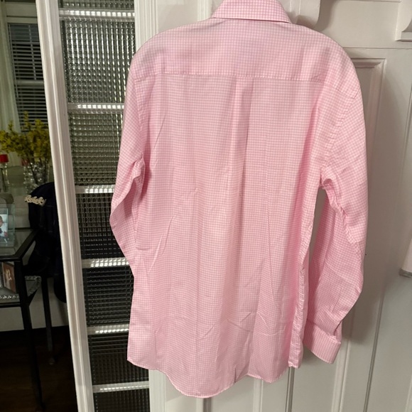 Peter Milllar Crown Soft Men’s Button Down Shirt Pink/white Gingham Size M - Picture 4 of 10